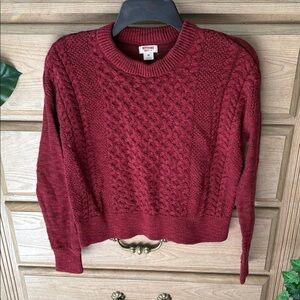 Mossimo Supply Co. Deep Red Knit Sweater